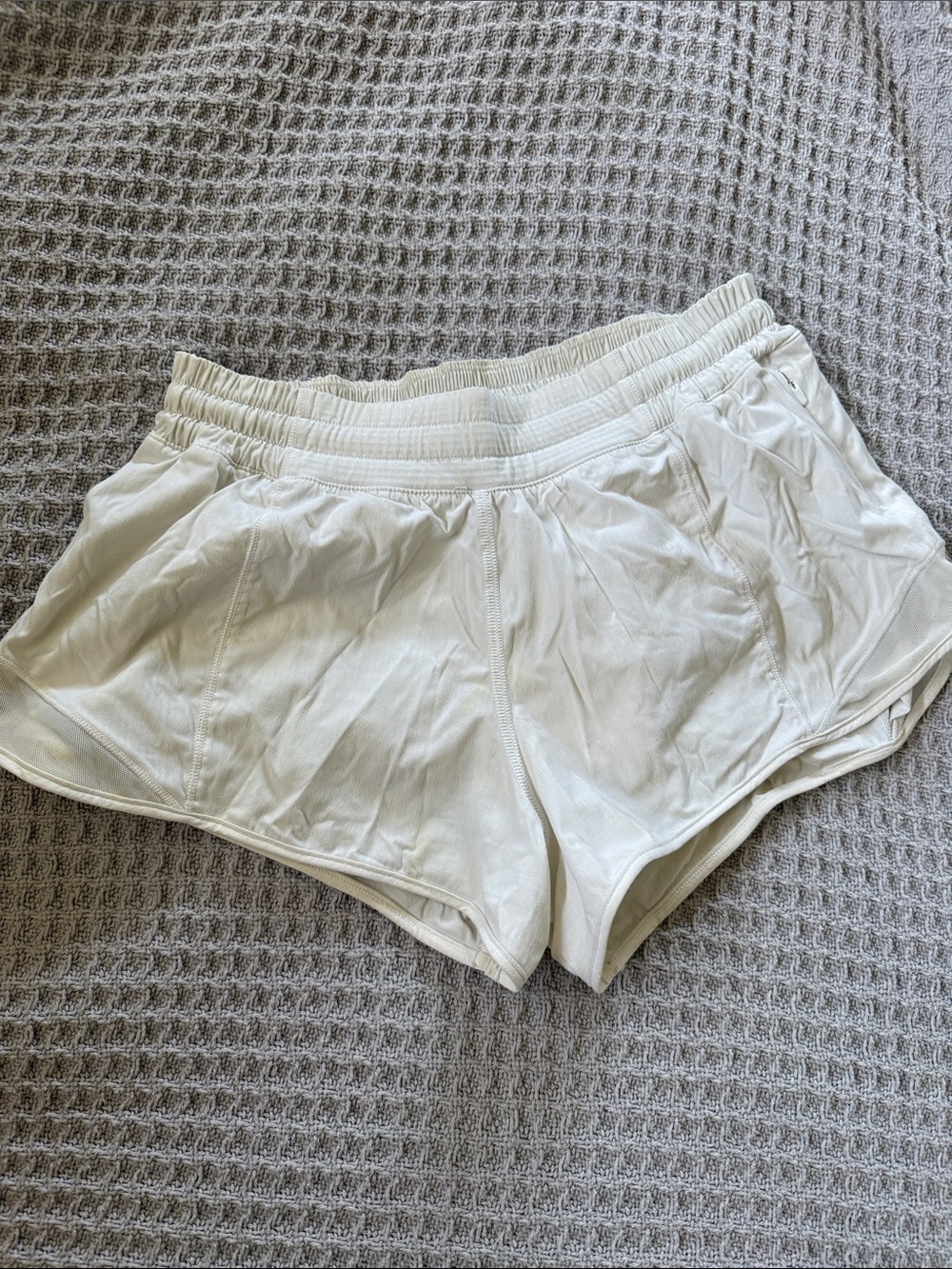 Women's White Athletic Lounge Shorts